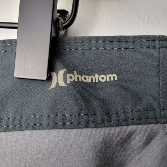 Hurley Men’s Phantom Gray Blue Green Overspray 20” Board Shorts Size 30 - Picture 12 of 15